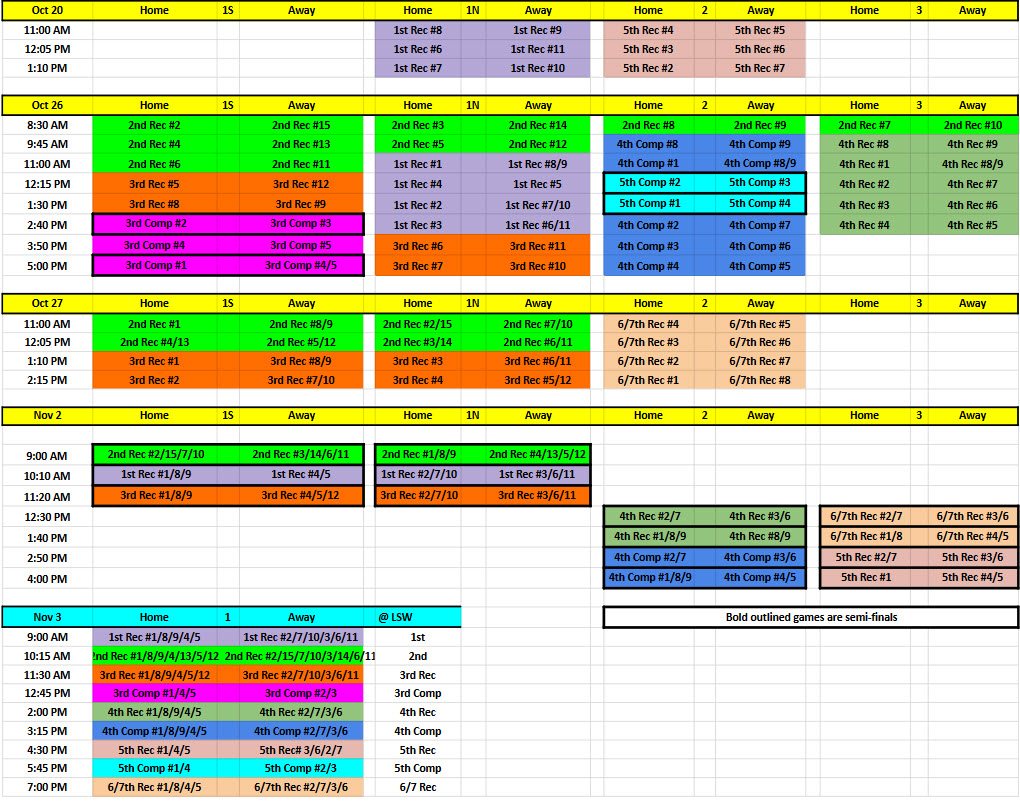 Fall 2024 Playoff Schedule v2